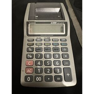 Casio 12 Digits HR-8TM Printing Calculator Tax & Exchange - Does Not Print